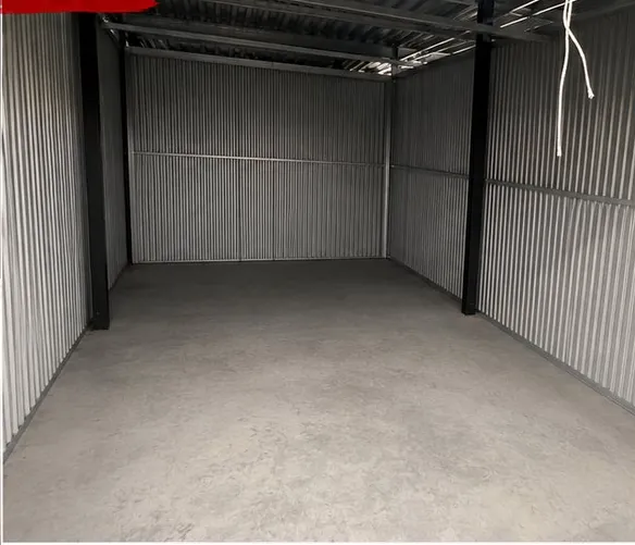Same storage unit empty and swept after the cleanout